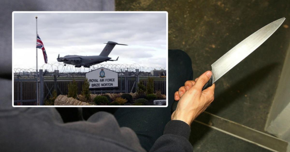 Man 'threatened to shoot dogs' outside RAF Brize Norton